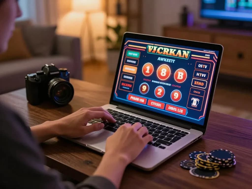 Engaging in online gaming on trang chủ uu88 platform, showcasing a vibrant home gambling experience.