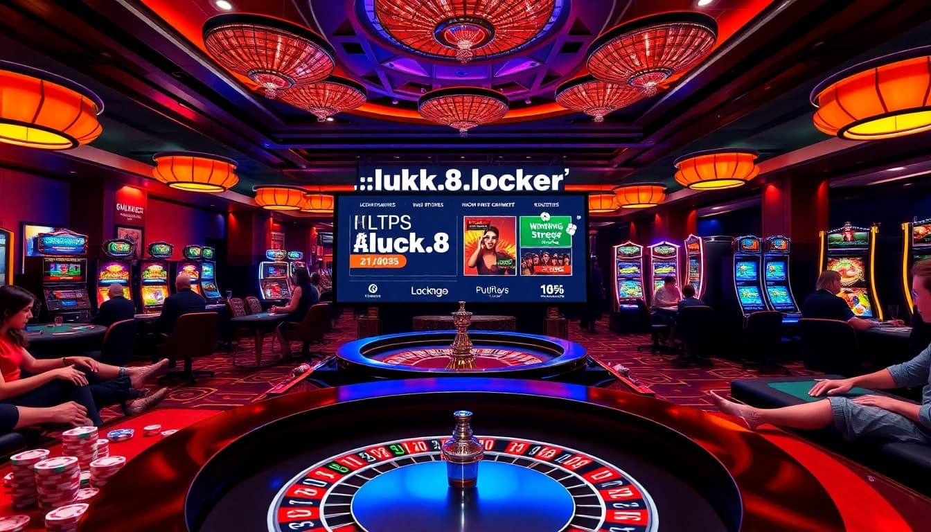 Experience the thrill of winning at https://luck8.locker/ with a dynamic casino scene filled with excitement.