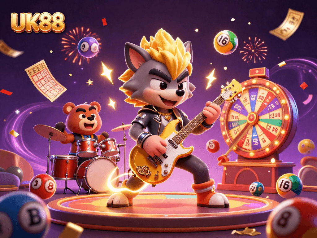 Engage with thrilling UK88 casino adventures featuring lively characters and exciting game elements.