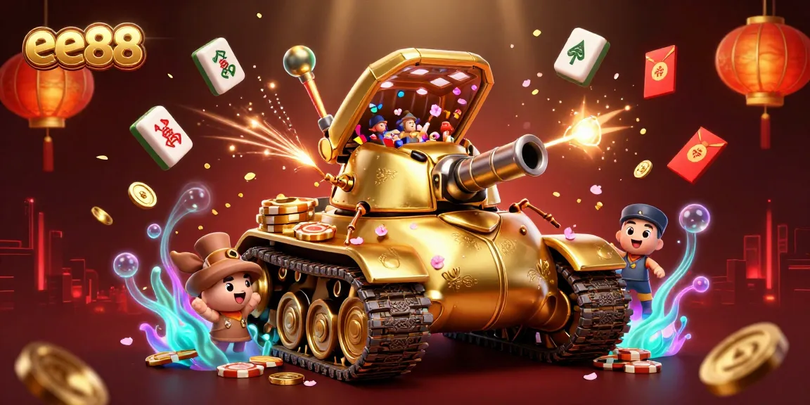 Experience exciting gameplay at ee88 with a dynamic casino scene full of vibrant characters and colorful elements.