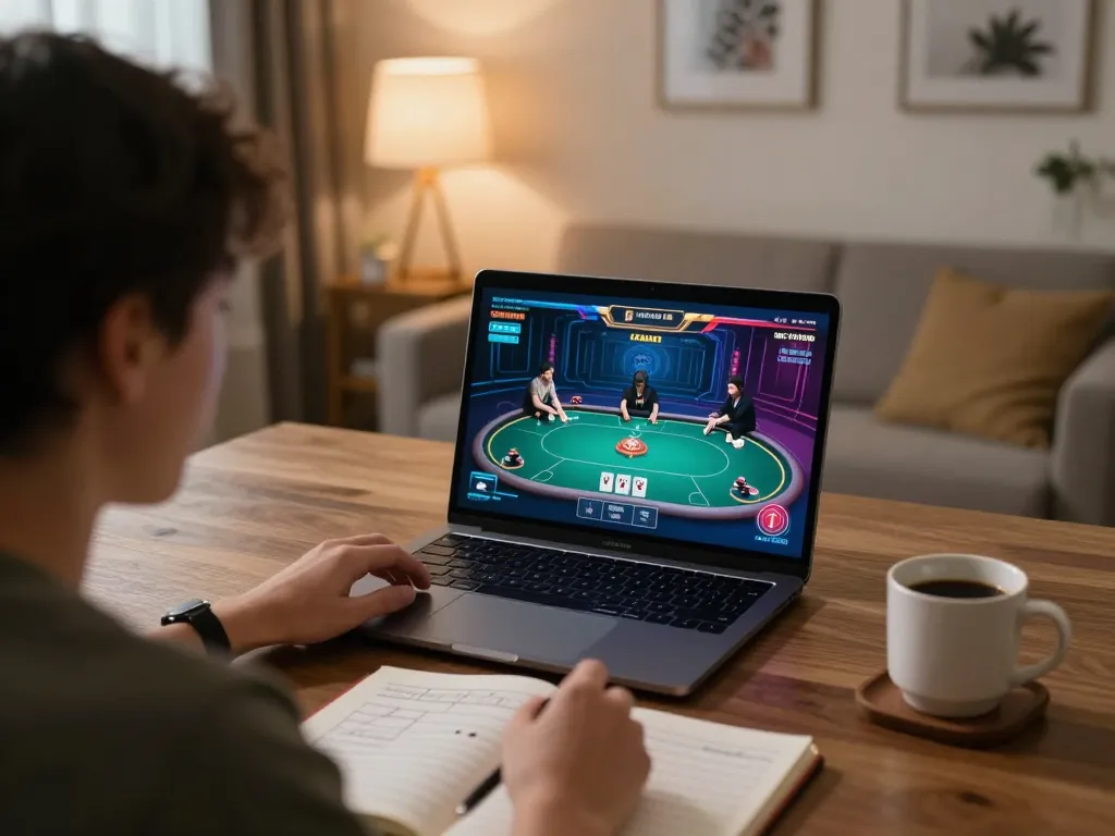 Play dynamic poker on rusuntogel from a cozy home setup with strategy notes.