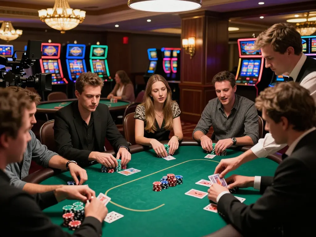 A dynamic poker game scene showing players engaged at the five88 casino, capturing the excitement of strategy and competition.