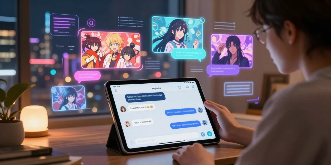 Engaging AI hentai chat interface with diverse characters and user interaction, capturing the essence of ai hentai chat.