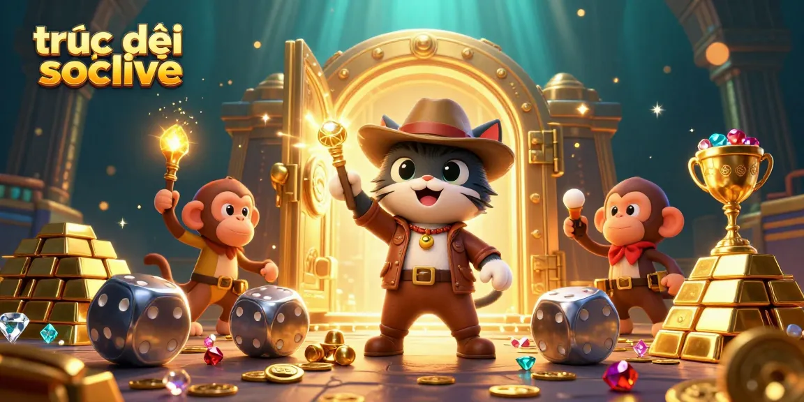 Experience trực tiếp socolive with vibrant casino elements and captivating treasure discovery.