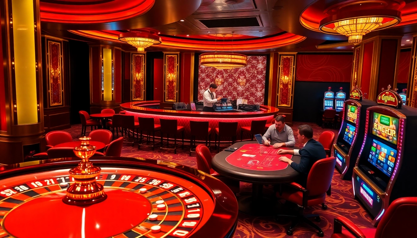 Experience the thrill of gambling at ggwin with luxurious tables, vibrant colors, and exciting game action.