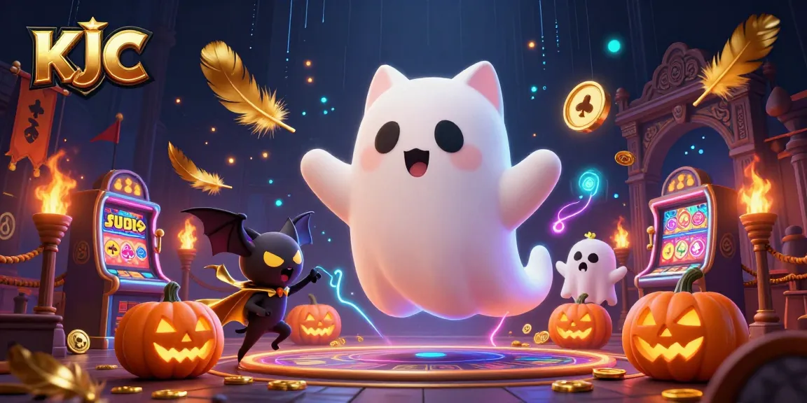 KJC gamers enjoy thrilling moments in an animated haunted casino filled with playful spirits.