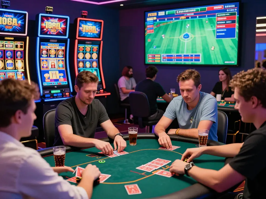 Players enjoying diverse games at TT88's online casino, showcasing the vibrant atmosphere of online gambling at https://tt88.mex.com/.