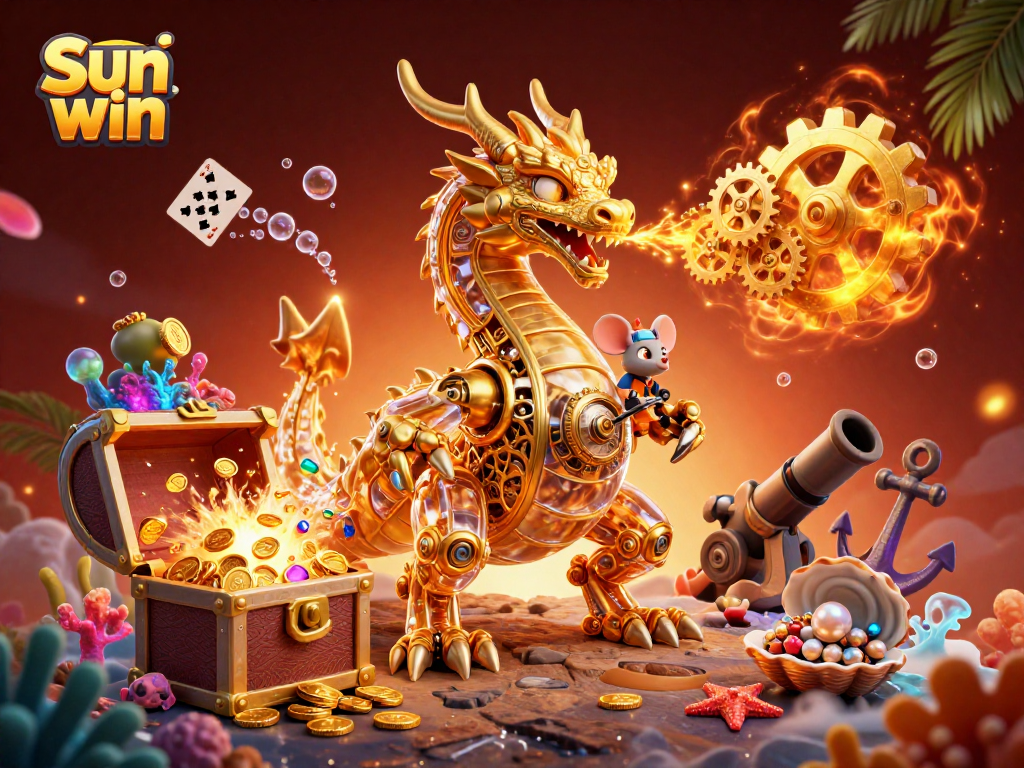 Engage in thrilling games at Sun win, featuring a golden dragon and underwater treasures.