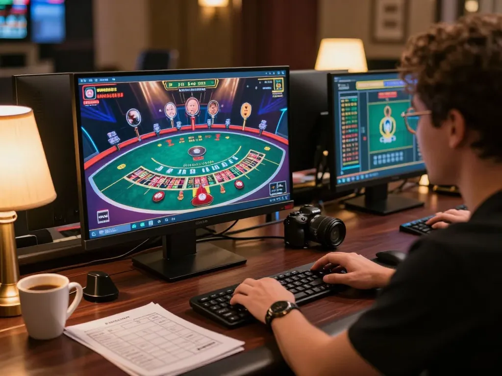Engaging in immersive online gaming at du88 with multiple screens and strategy notes for success