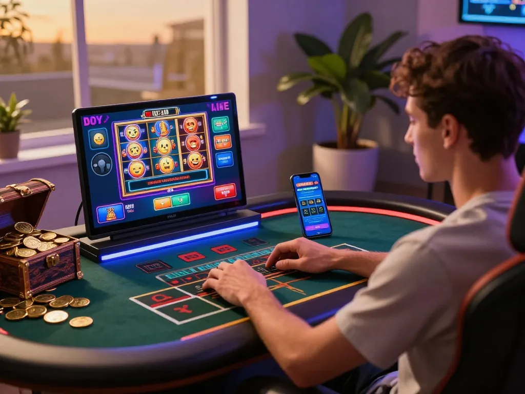 Engaged user playing 789P online casino game with vibrant visuals and exciting ambiance.