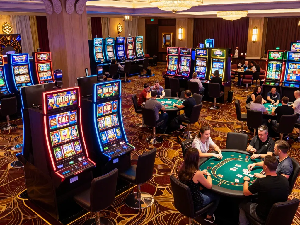 Experience vibrant gaming action at https://www.dacsandatphanrang.com/ with dynamic slot machines and engaged players.