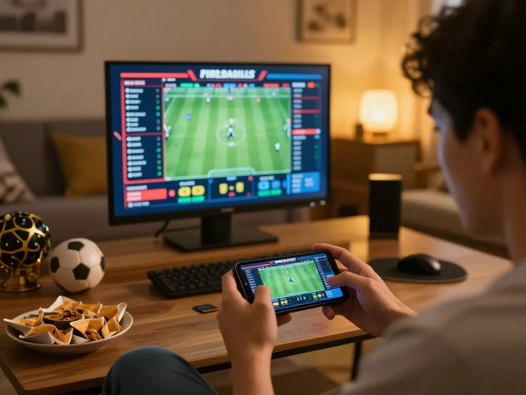 sin88 user placing bets on mobile during a live sports event, showcasing the excitement of online gambling