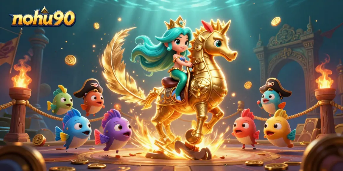 Nohu90 offers an enchanting underwater adventure with exciting games, vibrant underwater visuals, and captivating characters.