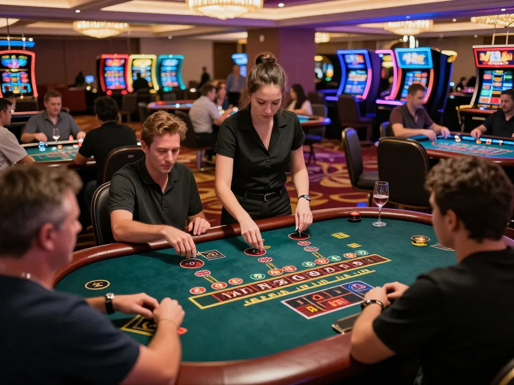 Players enjoying multiple games at 98win casino, showcasing strategic blackjack gameplay and roulette betting.