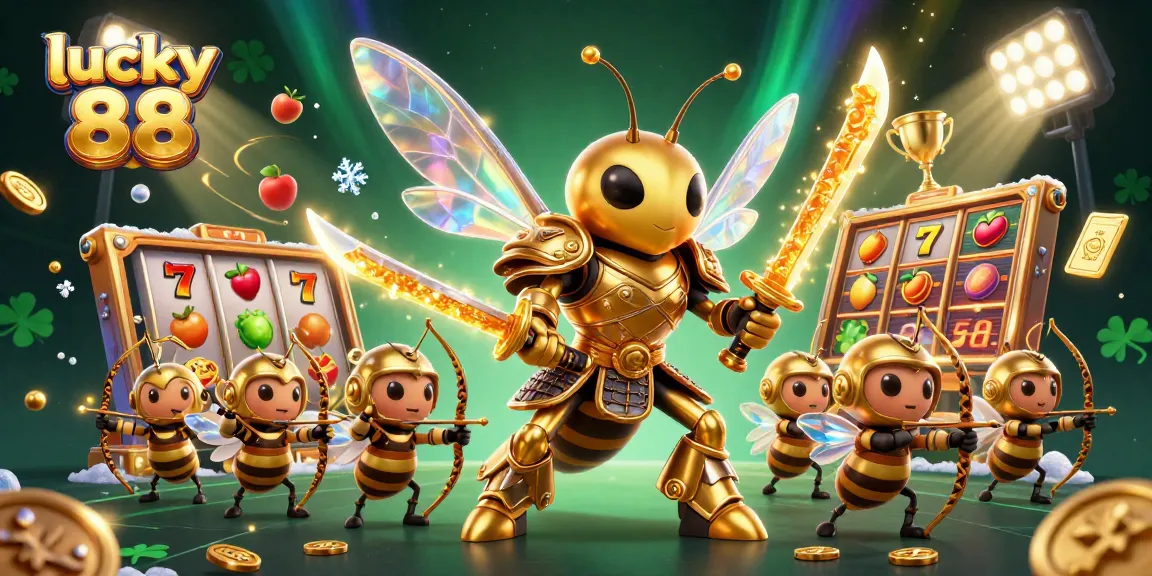 Play lucky 88 for exciting slot action with vibrant animated characters and dynamic gameplay elements.