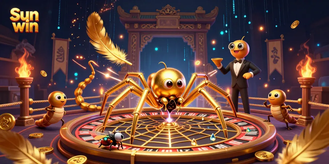 Sun win: Bet with excitement in a vibrant casino-themed illustration featuring a roulette wheel.
