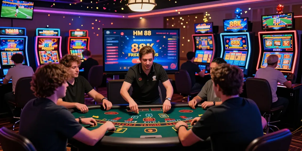 Dynamic gameplay at HM 88 online casino showcasing players enjoying live games with vibrant promotions.