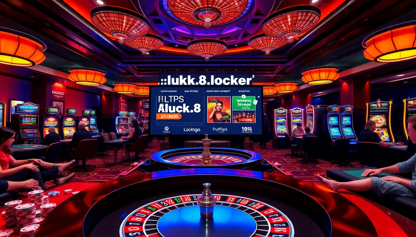 Experience the thrill of winning at https://luck8.locker/ with a dynamic casino scene filled with excitement.