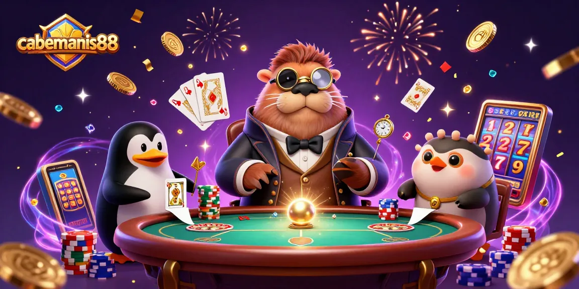 Experience cabemanis88's exciting underwater poker game with creative characters and dynamic casino elements.