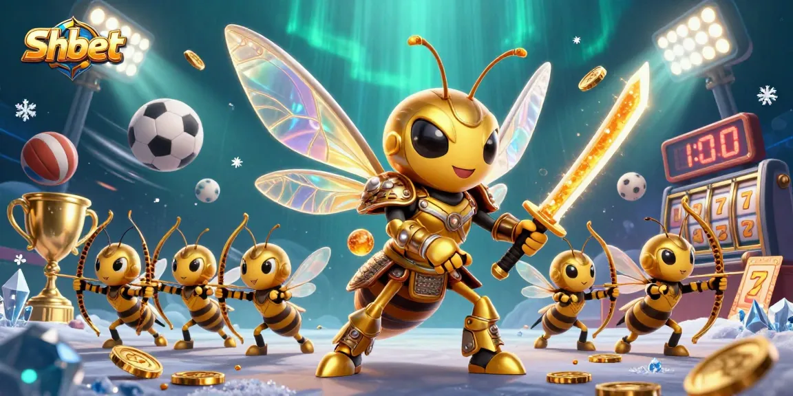 Experience exciting gameplay with Shbet in this vibrant, dynamic casino-themed illustration.