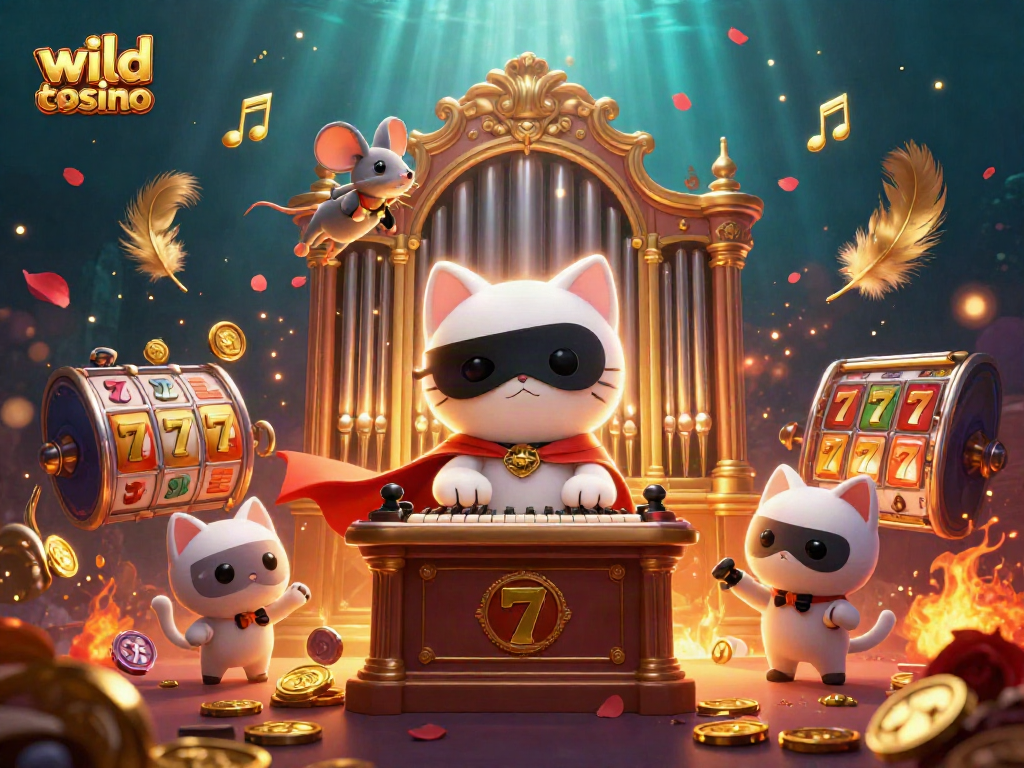 Experience the excitement of wild tokyo casino with animated slot reels and vibrant characters.