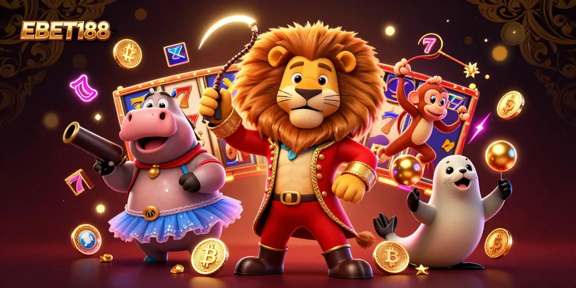 Experience thrilling wins with EBET188's engaging slot games featuring vibrant characters and dynamic elements.