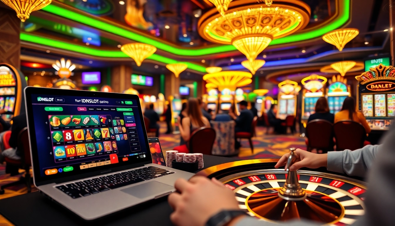 Experience the thrilling excitement of idnslot with engaging slot machines and casino visuals.