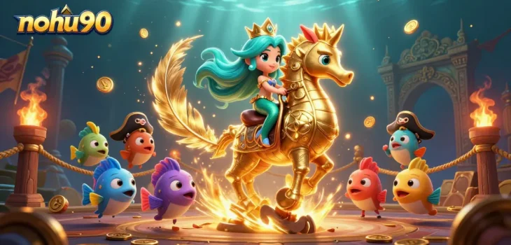 Nohu90 offers an enchanting underwater adventure with exciting games, vibrant underwater visuals, and captivating characters.